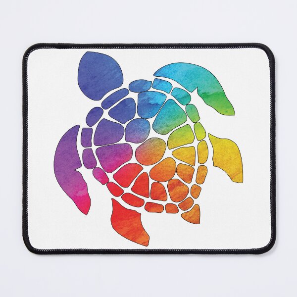 Item preview, RAINBOW COLOURED TROPICAL SEA TURTLE designed and sold by DeliveryGeorge.