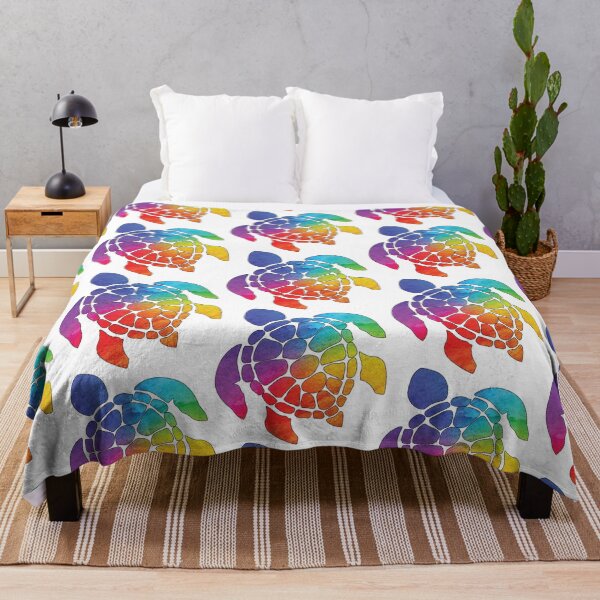 Item preview, RAINBOW COLOURED TROPICAL SEA TURTLE designed and sold by DeliveryGeorge.