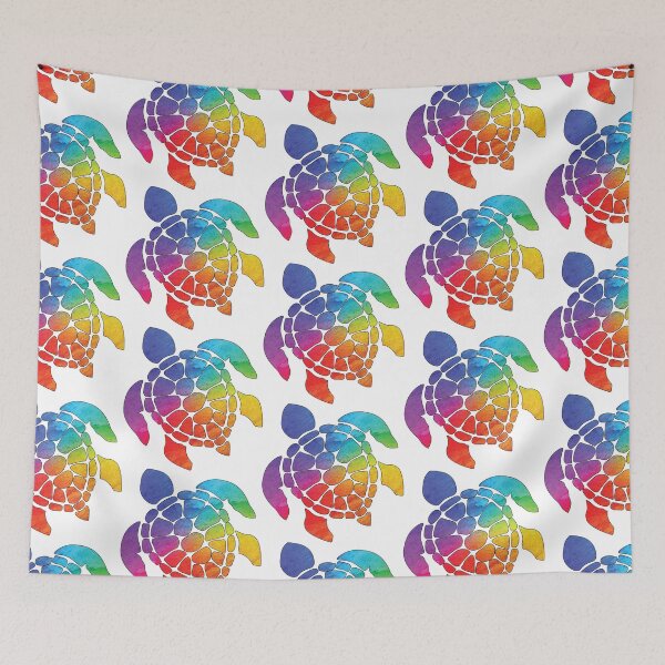 Item preview, RAINBOW COLOURED TROPICAL SEA TURTLE designed and sold by DeliveryGeorge.