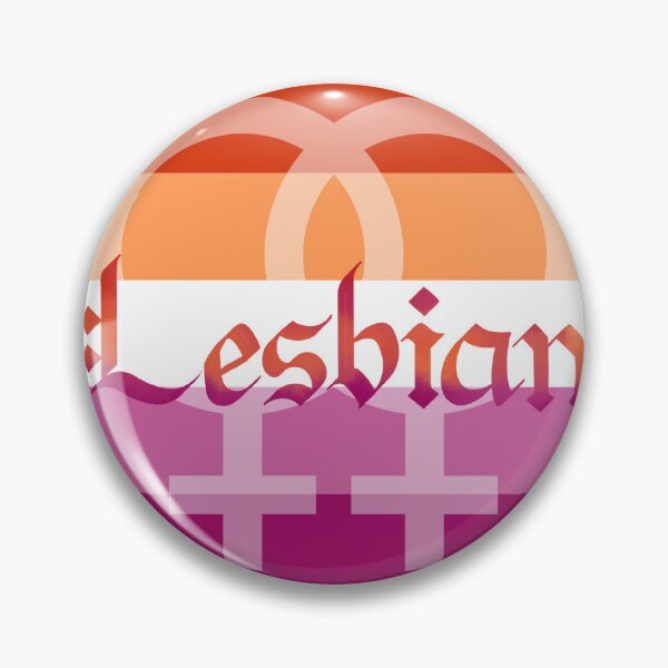 Item preview, Sunset Lesbian Pride Flag Gothic Calligraphy designed and sold by mostlyghostly42.