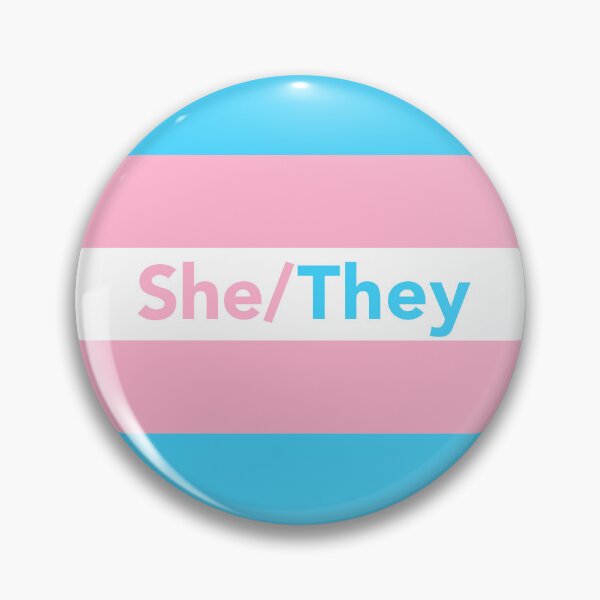 Item preview, She/They Pronouns designed and sold by Puddleleaps.