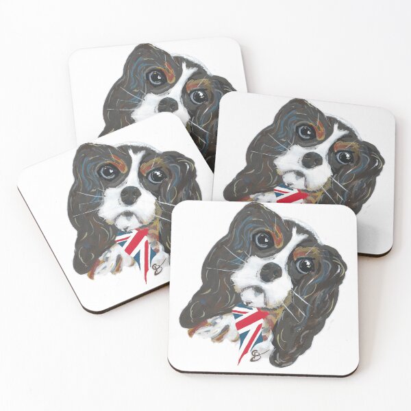 Item preview, King Charles Cavalier Spaniel with Union Jack bandana - raising money to buy EJ a puppy. by CJ's Crafts designed and sold by CJSCRAFTS.