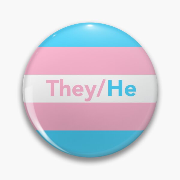 Item preview, They/He Pronouns designed and sold by Puddleleaps.