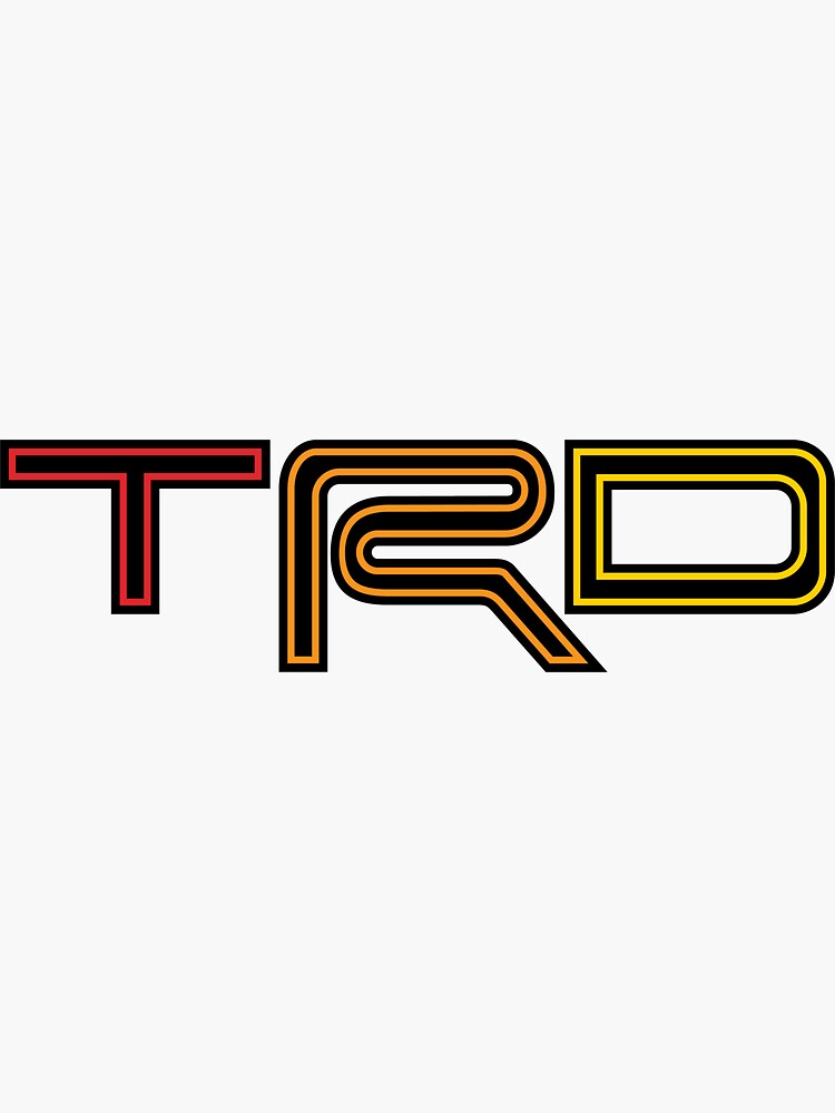 best white TRD toyota racing development logo