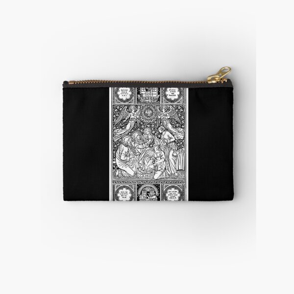Item preview, Traditional Nativity scene black and white with angels designed and sold by natalisdesign.