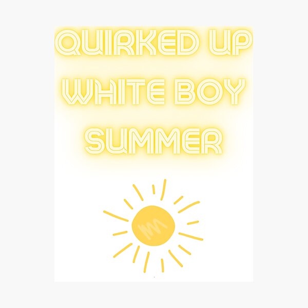 Item preview, Quirked up white boy summer Sun merch designed and sold by T-Look.