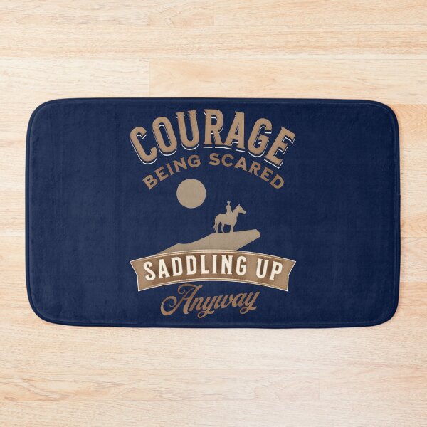 Item preview, Courage Being Scared Saddling Up Anyway designed and sold by No1Equestrian.
