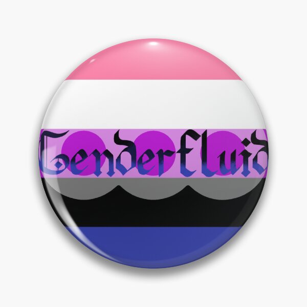 Item preview, Bandera de orgullo de género fluido Caligrafía gótica designed and sold by mostlyghostly42.