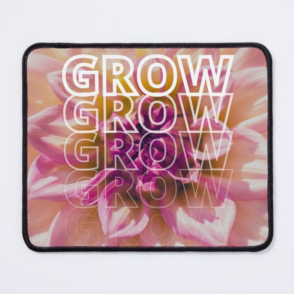 Item preview, GROW (above) - Pink Flower Blossom, Floral Background designed and sold by AliceSLee.