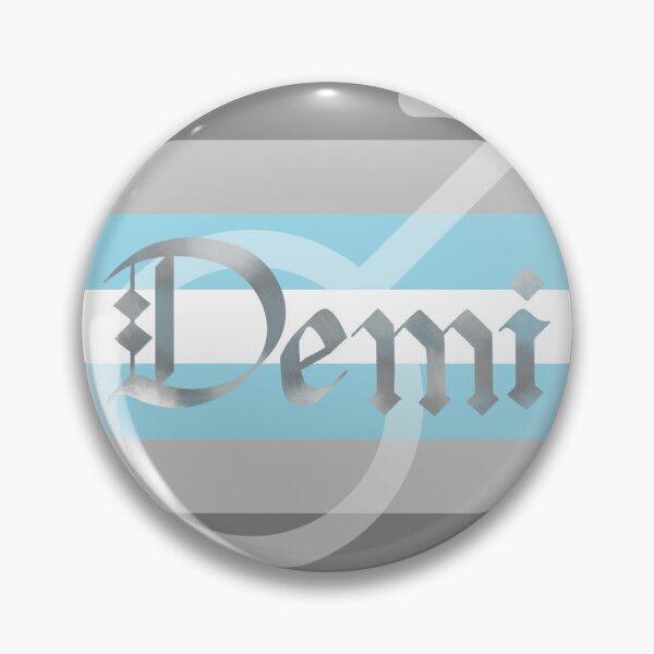 Item preview, Demiboy Pride Flag Demigender Gothic Calligraphy designed and sold by mostlyghostly42.