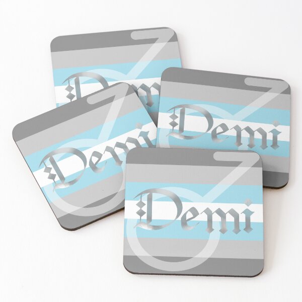 Item preview, Demiboy Pride Flag Demigender Gothic Calligraphy designed and sold by mostlyghostly42.