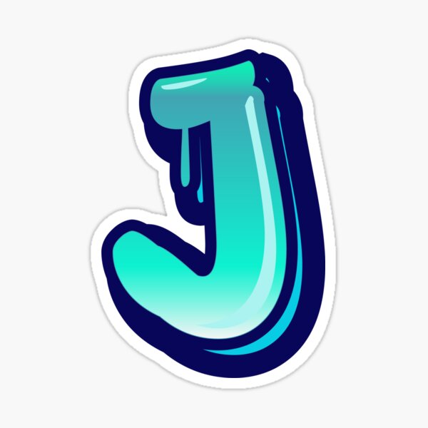 Letter J Graffiti Stickers for Sale