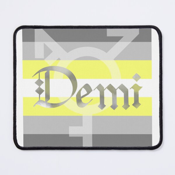 Item preview, Demigender Pride Flag Gothic Calligraphy designed and sold by mostlyghostly42.