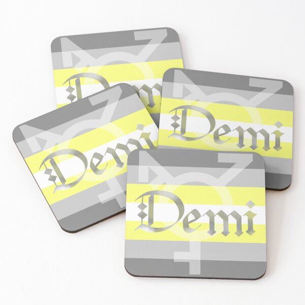 Item preview, Demigender Pride Flag Gothic Calligraphy designed and sold by mostlyghostly42.