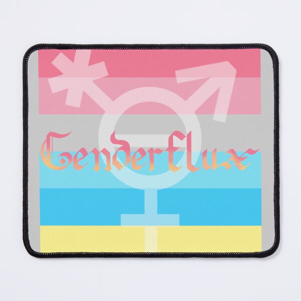 Item preview, Genderflux Pride Flag Queer Gothic Calligraphy designed and sold by mostlyghostly42.