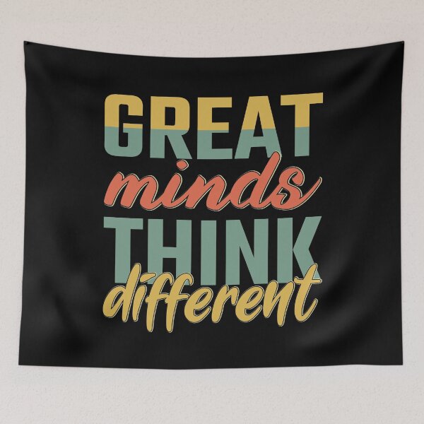 Item preview, Great minds think different - Mind blowing to Think different retro designed and sold by Alice-Elgawi.