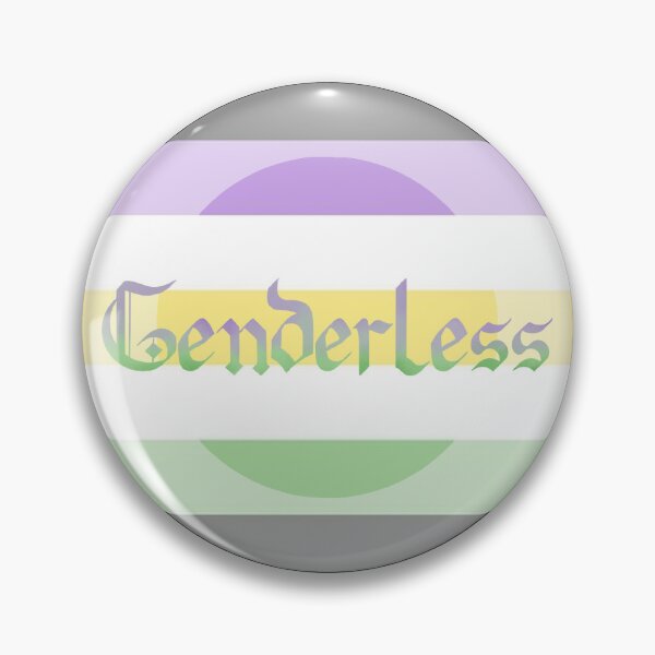 Item preview, Genderless Pride Flag Gothic Calligraphy designed and sold by mostlyghostly42.