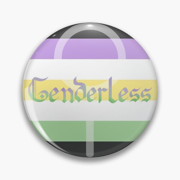 Item preview, Genderless Pride Flag Gothic Calligraphy designed and sold by mostlyghostly42.