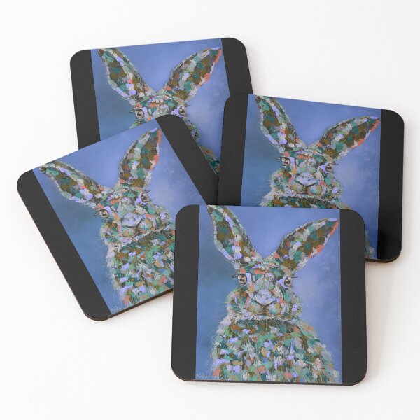 Item preview, Bunny, Pop Art, edited oil painting by Marina Daniluka designed and sold by MariDaniArt.