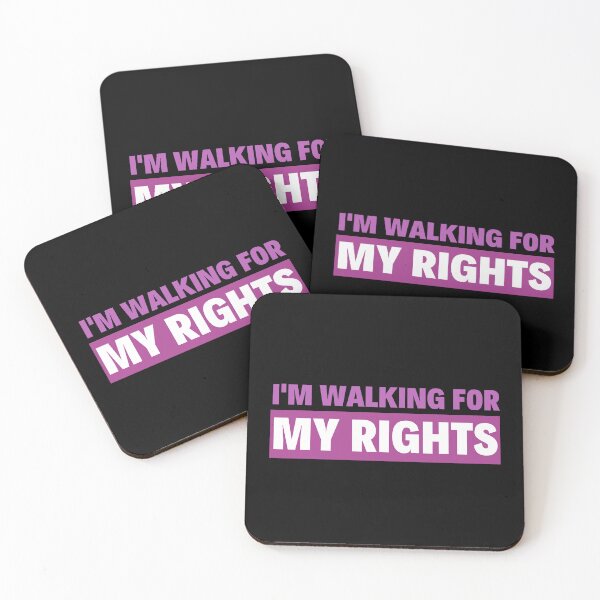 Item preview, I'm Walking for My Rights. Women's Rights designed and sold by Subtle Pride Shop.