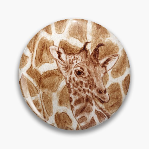 Item preview, Giraffe and giraffe - brown colorized version designed and sold by SylvieG18.