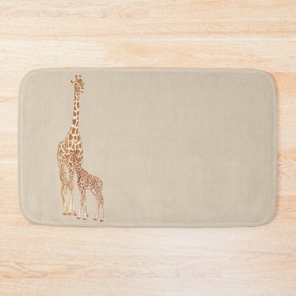 Item preview, Giraffe and giraffe - brown colorized version designed and sold by SylvieG18.