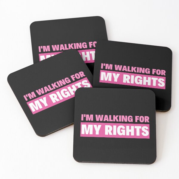 Item preview, I'm Walking for My Rights. Women's Rights designed and sold by Subtle Pride Shop.