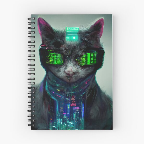 Item preview, Qwerty - El gato cibernético designed and sold by thelofidragon.