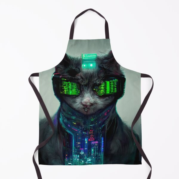 Item preview, Qwerty - The Cyber Cat designed and sold by thelofidragon.