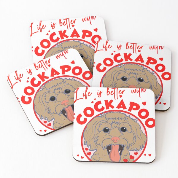 Item preview, Life is better with a cockapoo designed and sold by BumbleBearArtUK.