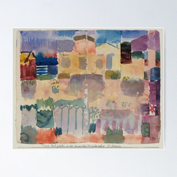 Item preview, Paul Klee Garden in St. Germain, The European Quarter Near Tunis  ( Abstract pattern· expressionism · cubism ·  surrealism ) Paul Klee designed and sold by TeeARTHY.