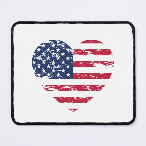 Item preview, Flag USA Symbol Heart Shape designed and sold by FeelinGGo ✅.