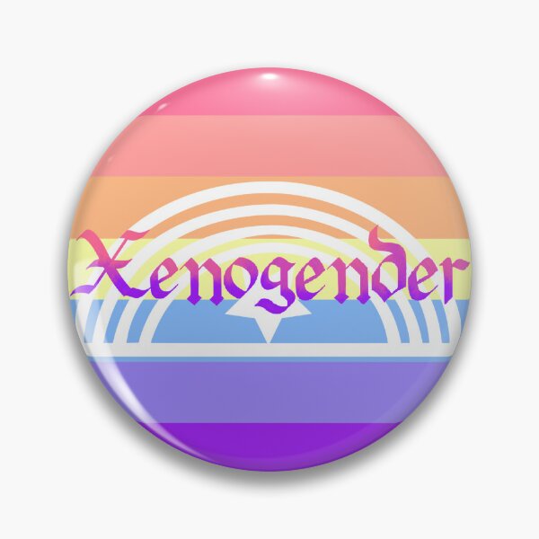 Item preview, Xenogender Pride Flag Gothic Calligraphy designed and sold by mostlyghostly42.