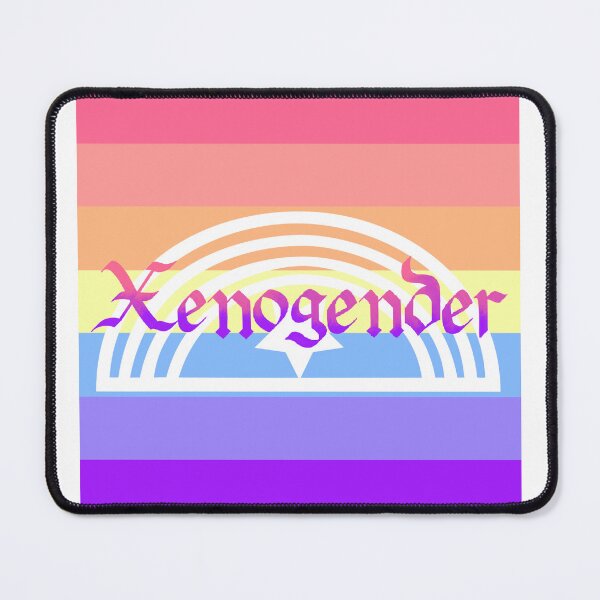 Item preview, Xenogender Pride Flag Gothic Calligraphy designed and sold by mostlyghostly42.