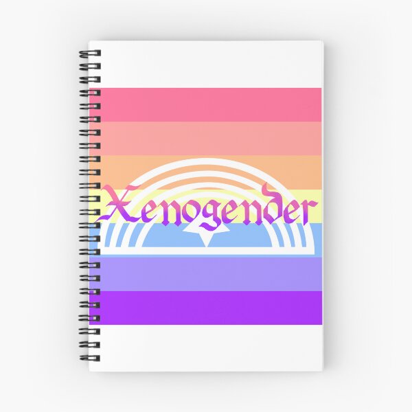 Artikelvorschau, Gotische Kalligraphie der Xenogender-Stolz-Flagge entworfen und verkauft von mostlyghostly42.