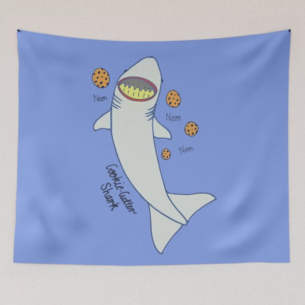 Item preview, Cookie cutter shark likes cookies designed and sold by Wendy Steinberg Artist.
