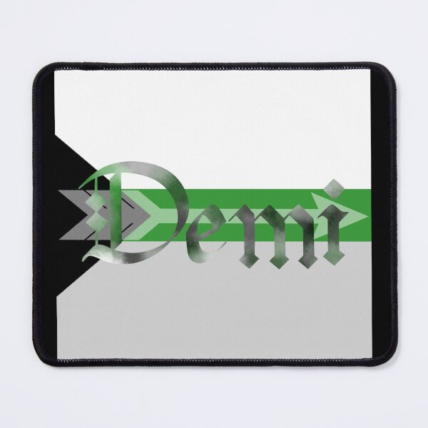 Item preview, Demiro Pride Flag Demiromantic Gothic Calligraphy designed and sold by mostlyghostly42.