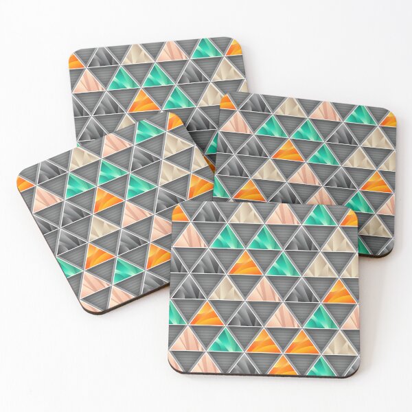 Item preview, Colored Abstract Geometric Triangle Shape designed and sold by DigitalChickHub.