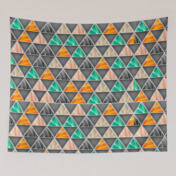 Item preview, Colored Abstract Geometric Triangle Shape designed and sold by DigitalChickHub.