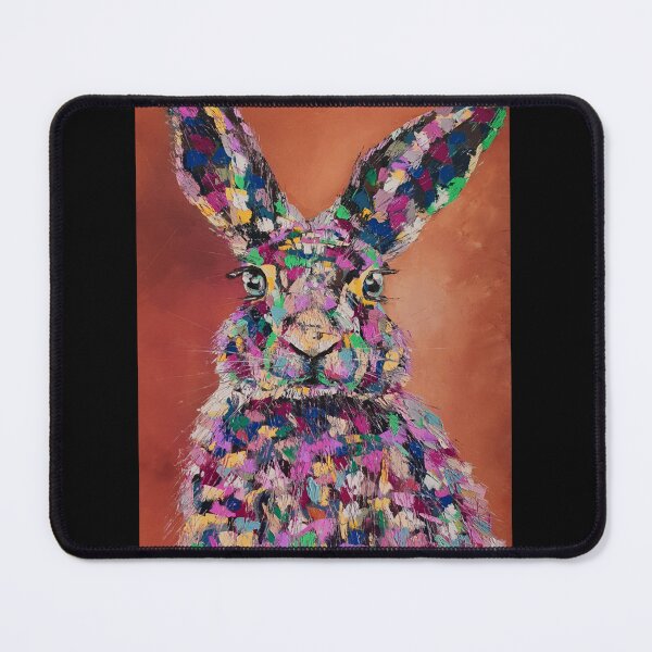 Item preview, Bunny, Pop Art, edited oil painting by Marina Daniluka designed and sold by MariDaniArt.