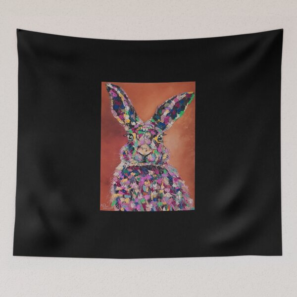 Item preview, Bunny, Pop Art, edited oil painting by Marina Daniluka designed and sold by MariDaniArt.