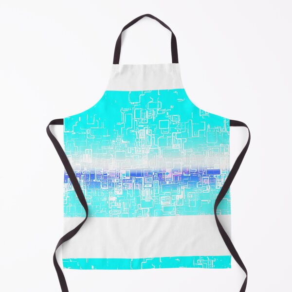 Item preview, STYLISH PAINT BLUE CYAN WHITE MARINE AQUA BLOCKISM. designed and sold by Ralek.
