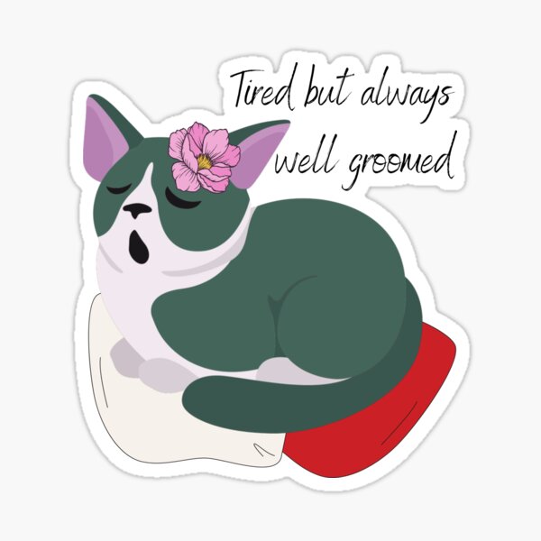 Cute Cat Pfps Sticker - Add some purr-fection to your life