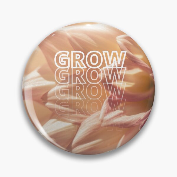 Item preview, GROW (above) - Beige Flower Blossom, Botanical Petals designed and sold by AliceSLee.