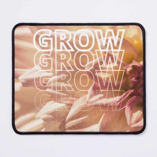 Item preview, GROW (above) - Beige Flower Blossom, Botanical Petals designed and sold by AliceSLee.