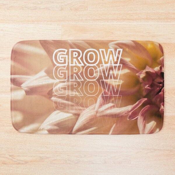Item preview, GROW (above) - Beige Flower Blossom, Botanical Petals designed and sold by AliceSLee.