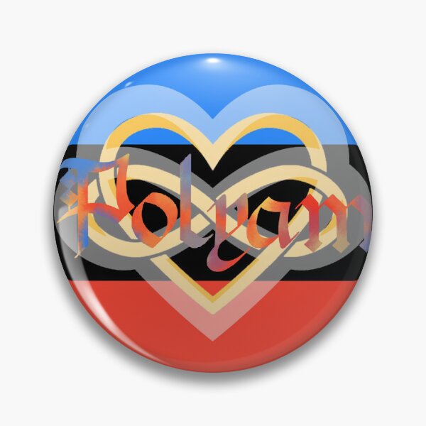 Item preview, Polyam Pride Flag Polyamorous Gothic Calligraphy designed and sold by mostlyghostly42.