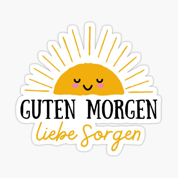 "Guten liebe Sticker for Sale by AmphoraGhost Redbubble