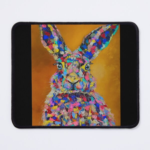Item preview, Bunny, Pop Art, edited oil painting by Marina Daniluka designed and sold by MariDaniArt.
