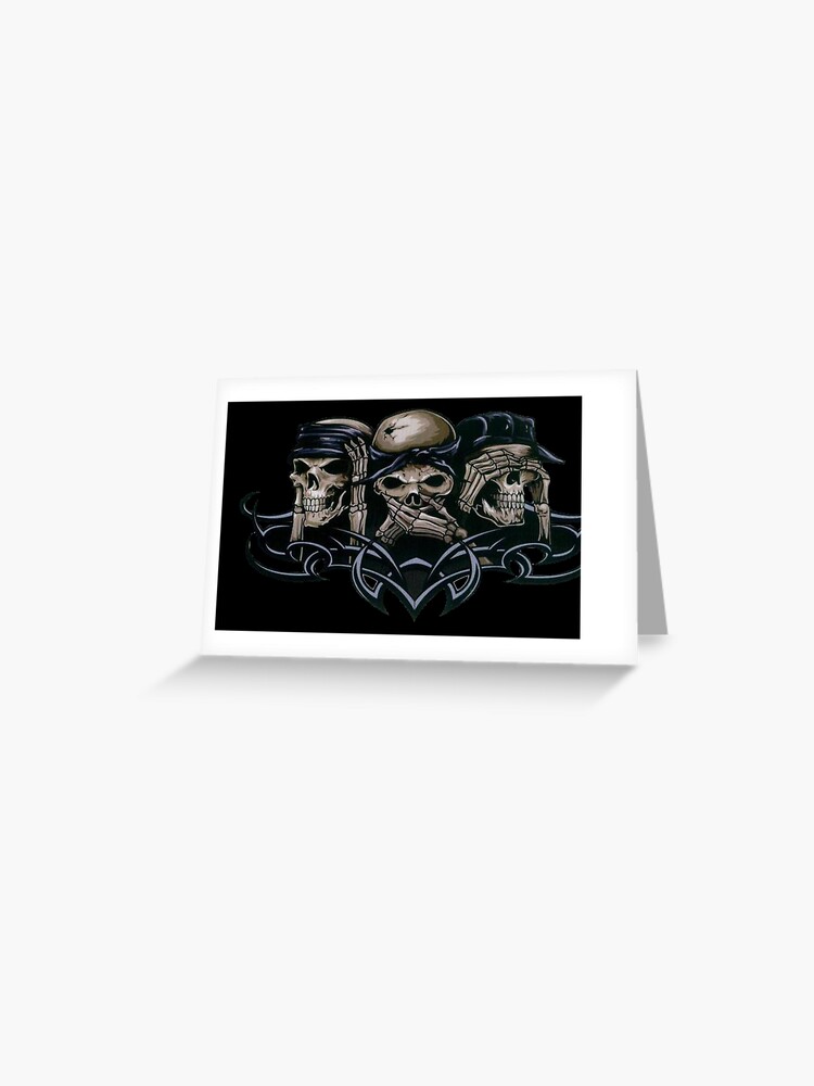 Speak No Evil Hear No Evil Birthday See No Evil Greeting card Thank You Blank
